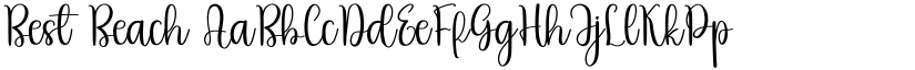 Best Beach font