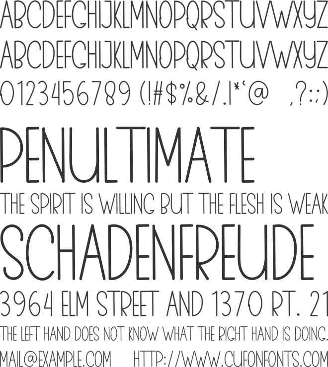 HOMEMADE CREATIVITY font preview