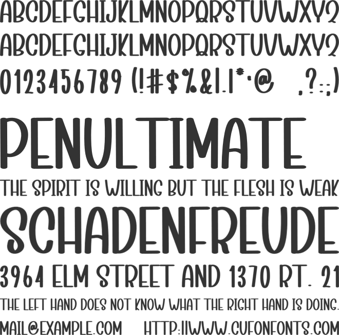Simple Winter font preview