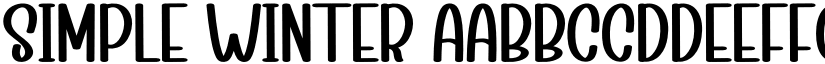 Simple Winter font