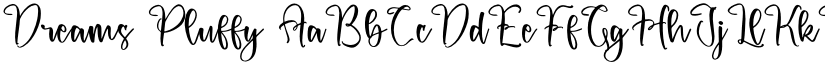 Dreams Pluffy font