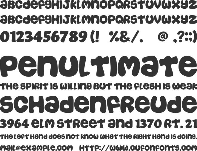 Retro John font preview