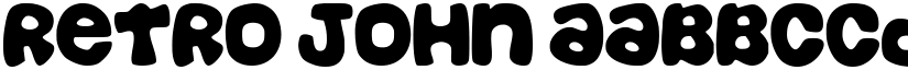 Retro John font