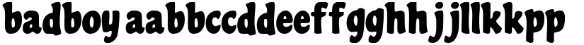 Badboy font