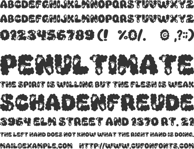 Baby Dreams font preview