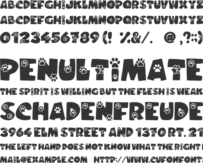 Wild Cat font preview