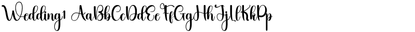 Wedding1 font