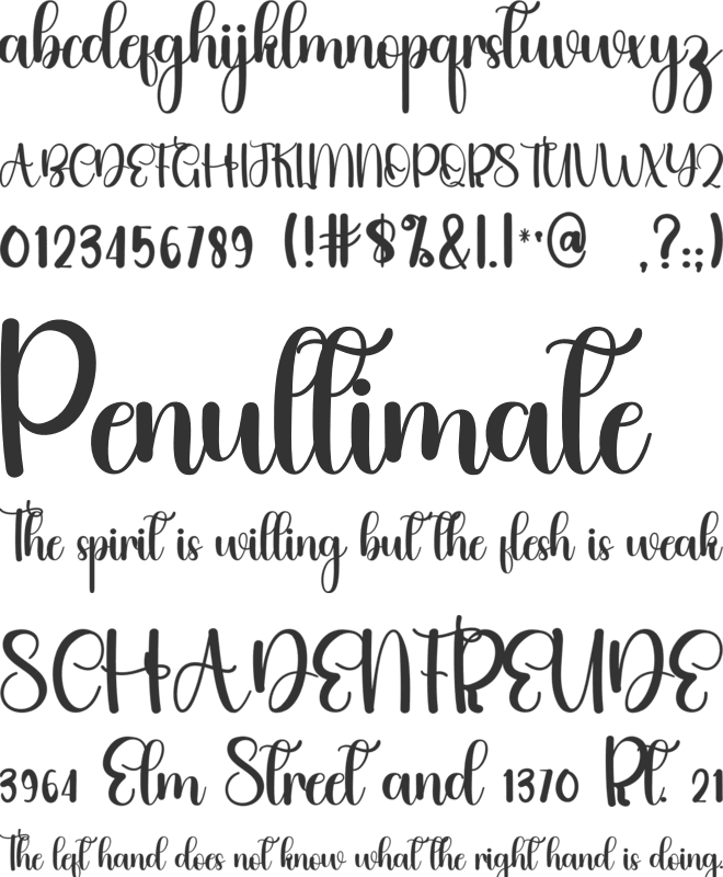 Camping2 font preview