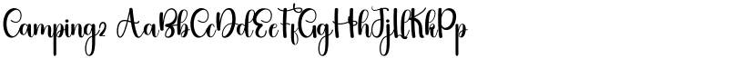 Camping2 font