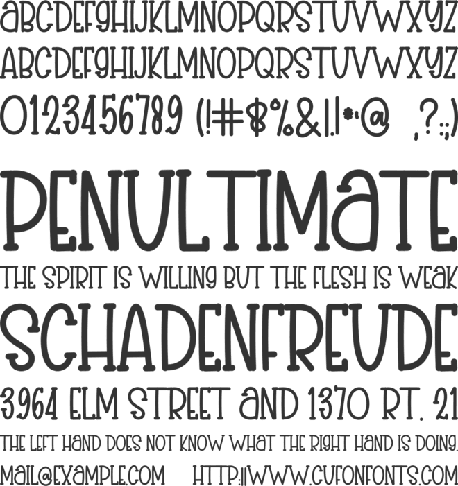 Maddisson font preview