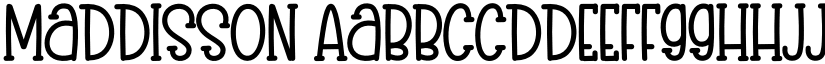 Maddisson font