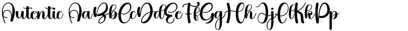 Autentic font