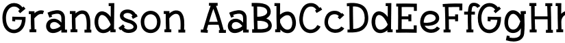 Grandson font