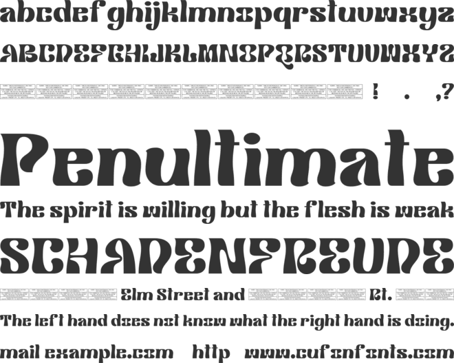 Iconic Display font preview