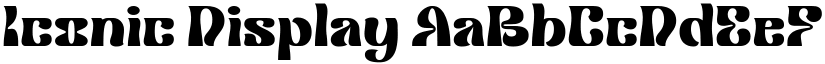 Iconic Display font