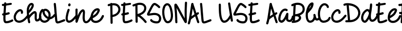 EchoLine PERSONAL USE font