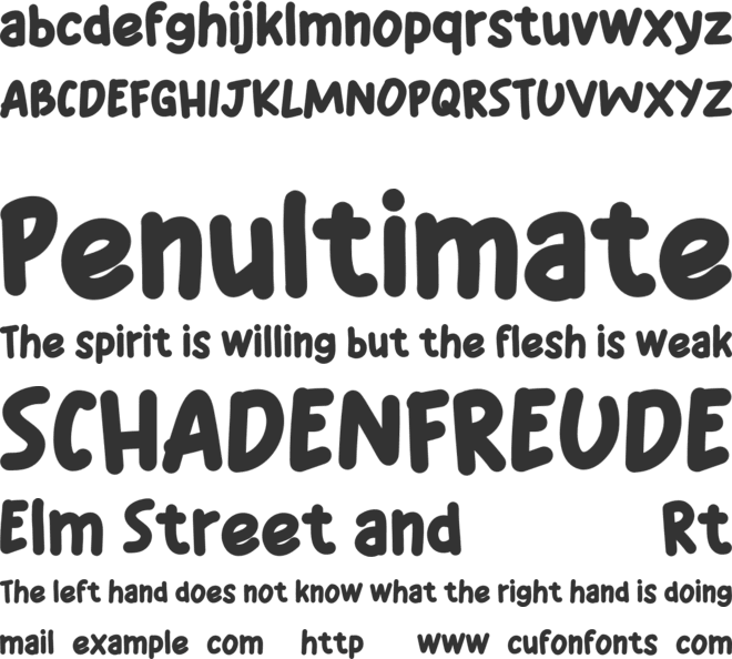 Cute Handwriting PERSONAL USE font preview