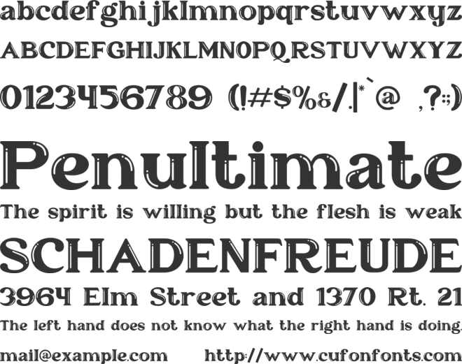 Floofy Bubble font preview