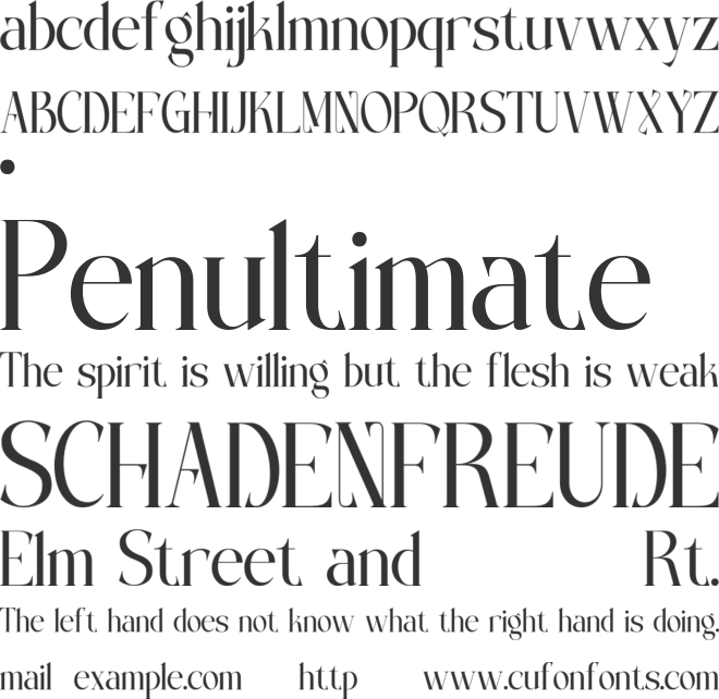 GUNDOOVA font preview