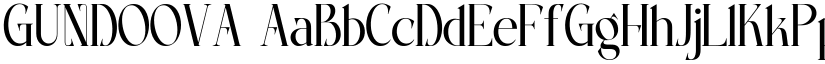 GUNDOOVA font