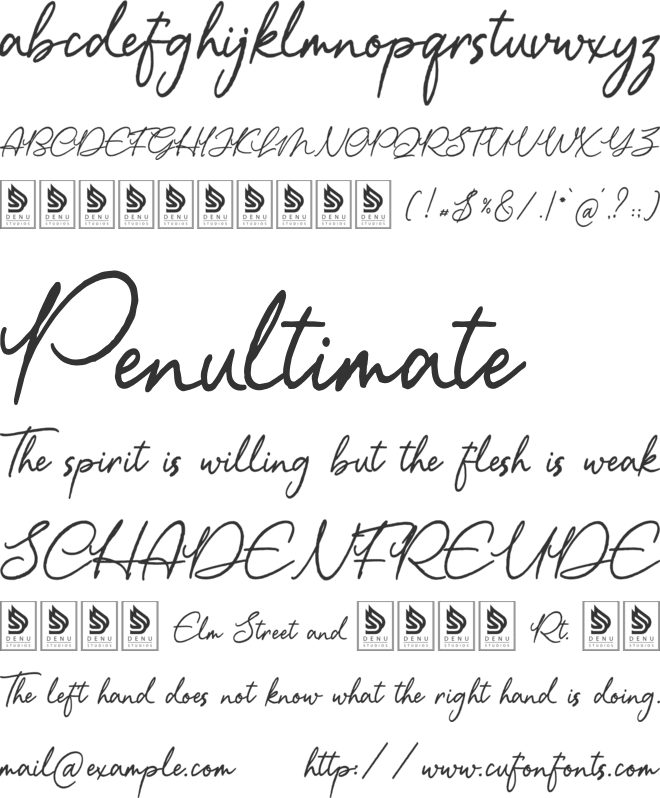 Day Dreaming font preview