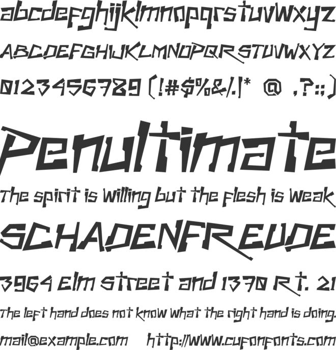 Cyber Horizon font preview