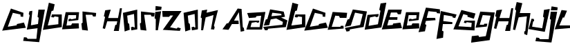 Cyber Horizon font