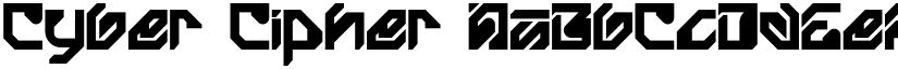 Cyber Cipher font
