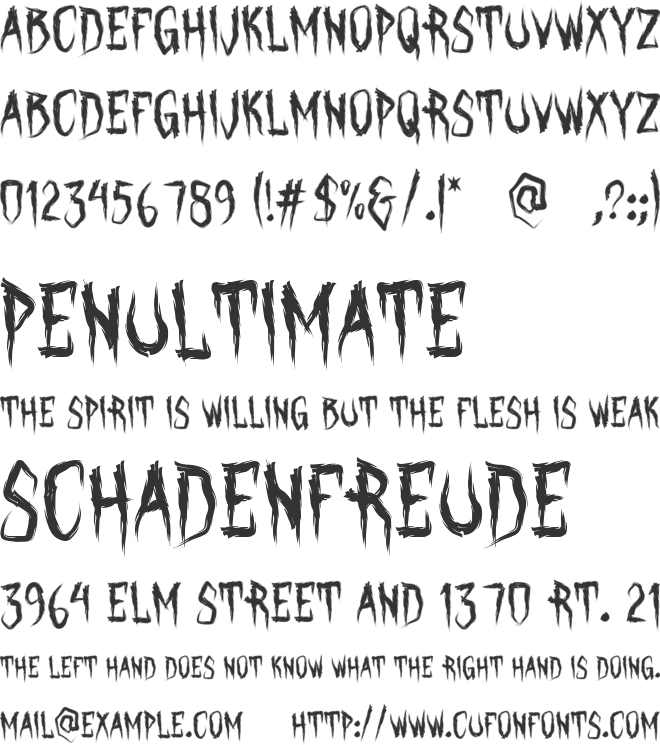 Crimson Ritual font preview