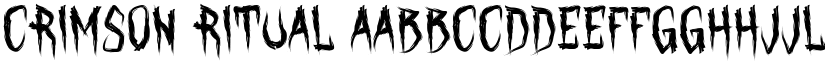 Crimson Ritual font