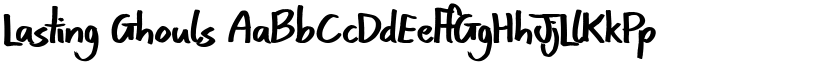 Lasting Ghouls font