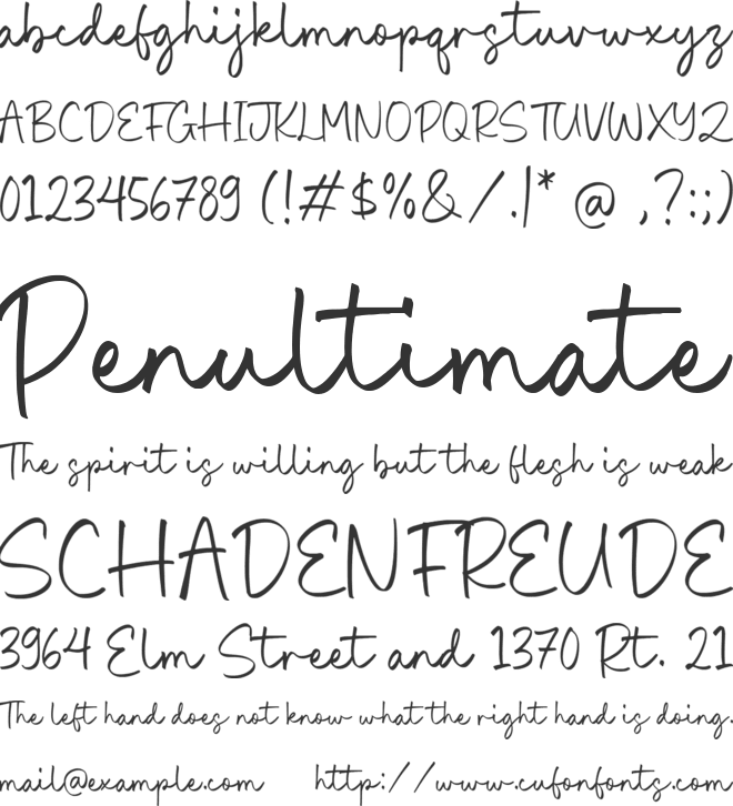 Queen Lorient font preview