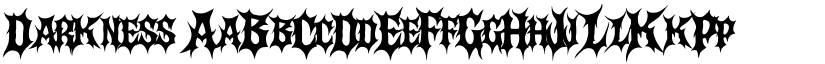 Darkness font