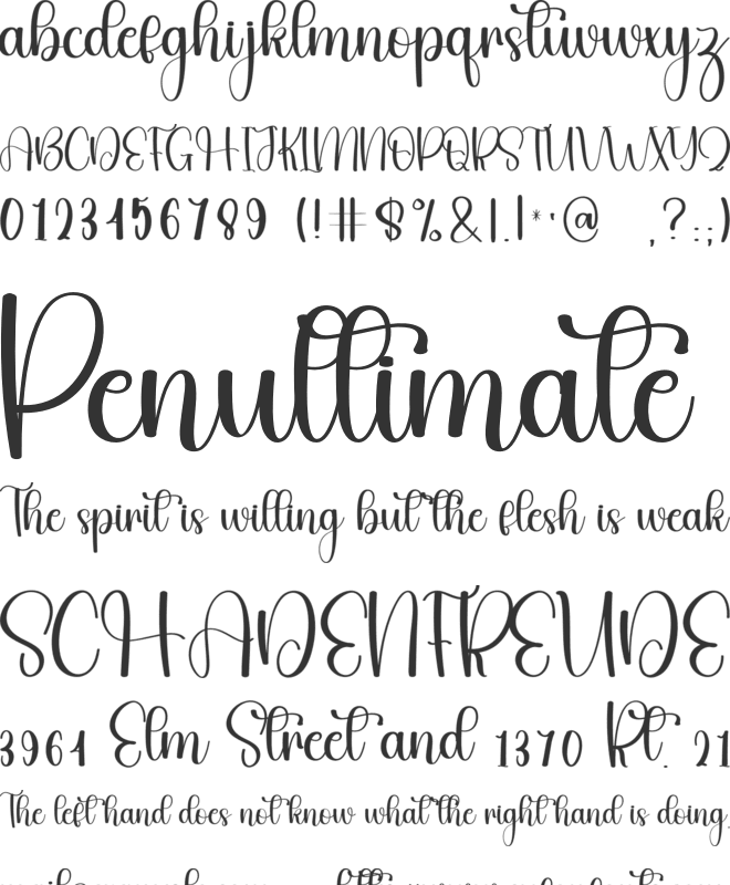 Sweet Brownies font preview