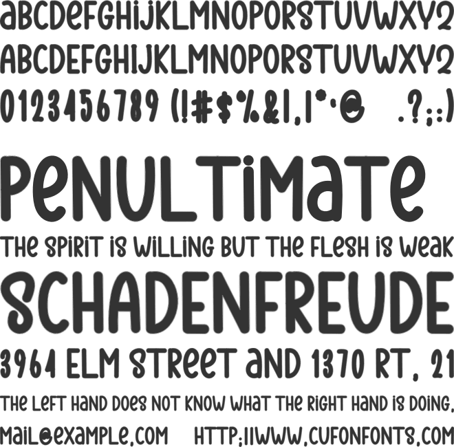 Creative Teacher font preview
