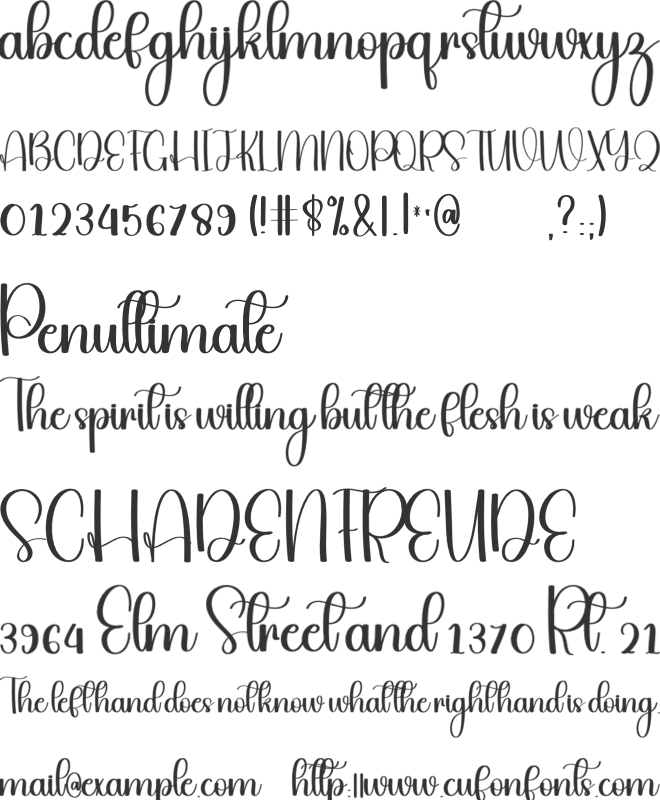 Modeling Vintage font preview