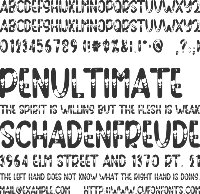 Beloved Style font preview