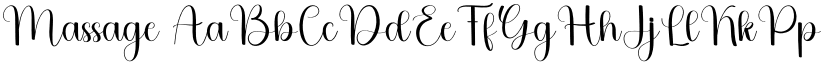 Massage font