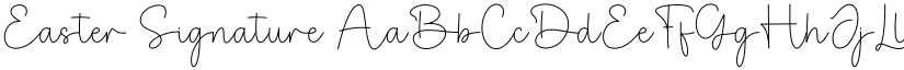 Easter Signature font