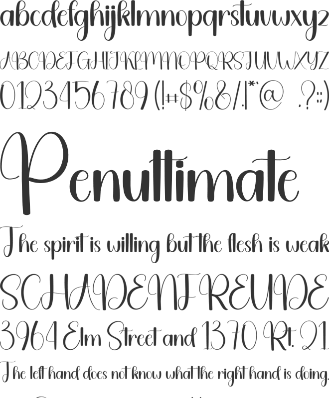 Easter Tumbler font preview