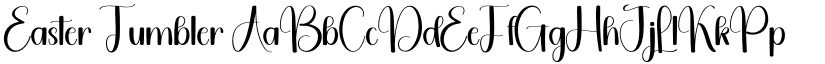 Easter Tumbler font