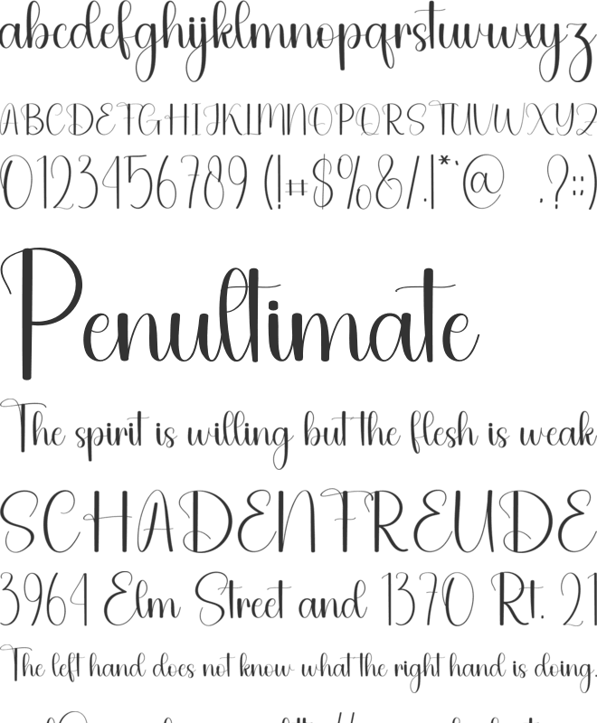 Easter Party font preview