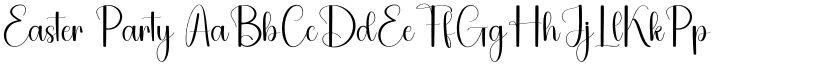 Easter Party font