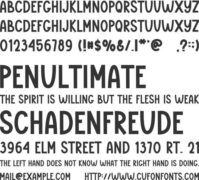 Little Sample font preview