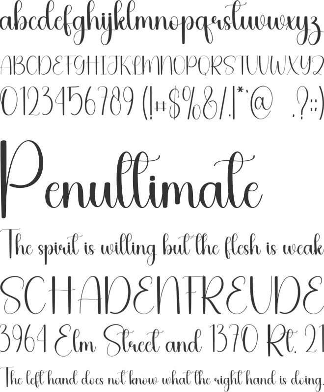 Sweet Beauty font preview