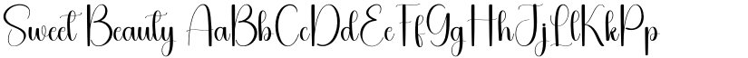 Sweet Beauty font