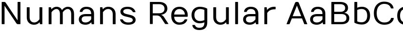 Numans Regular font