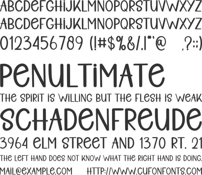 Smart Planner font preview