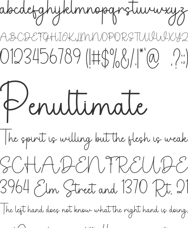 Bestie Forever font preview