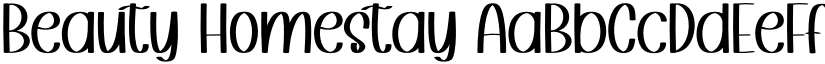 Beauty Homestay font